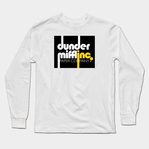 Dunder Mifflin Bauhaus Long Sleeve T-Shirt by mattskilton